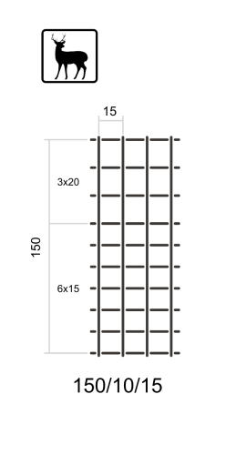Siatka Leśna 150/10/15 L