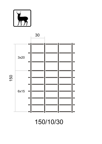 Siatka Leśna 150/10/30 L 100 mb